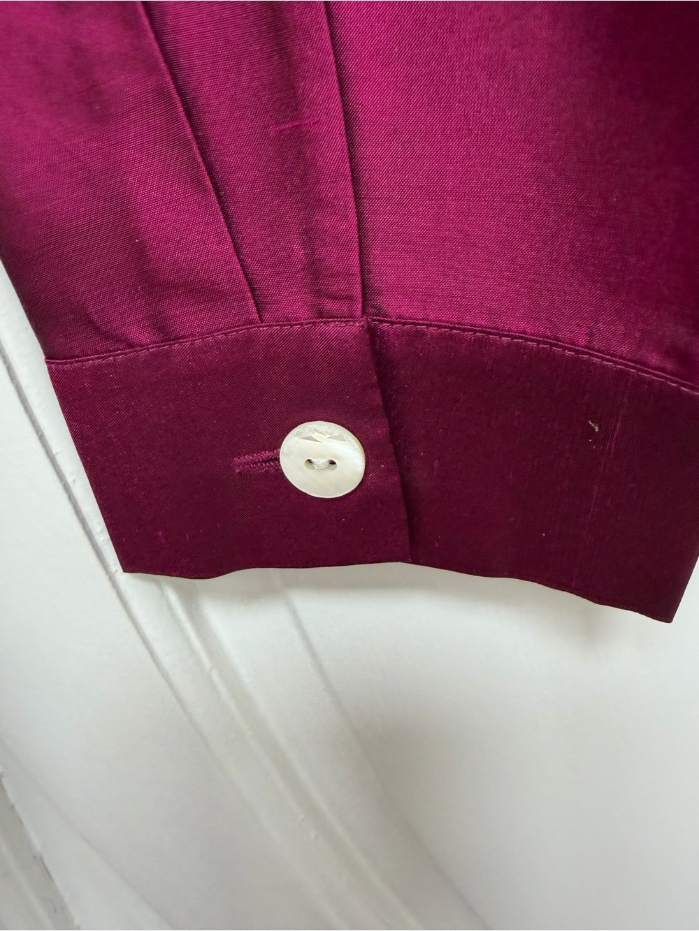 Coldwater Creek Silk Blouse in Deep Magenta 2X - Picture 5 of 8